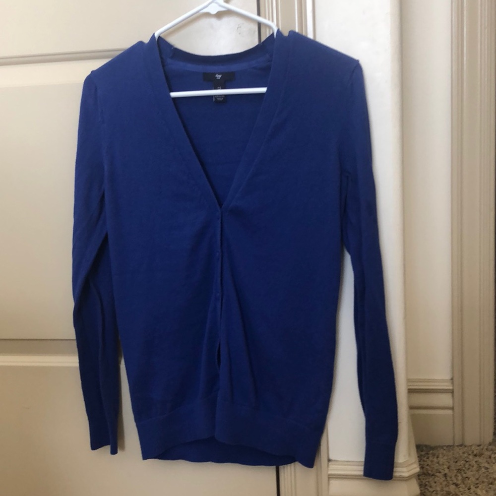 Gap button down purple sweater - Size S